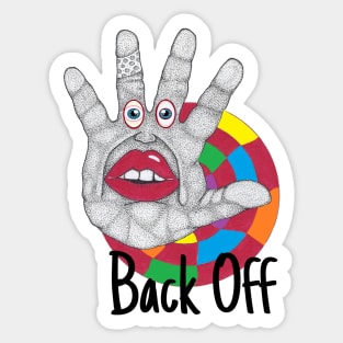 Back Off Sticker